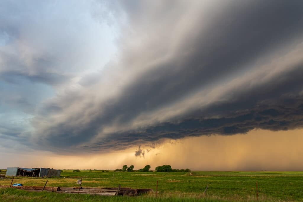 Shelf Cloud in Southwest Oklahoma