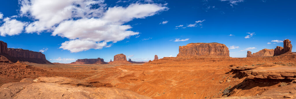 Wide Shot of Monument Valley from John Ford Point