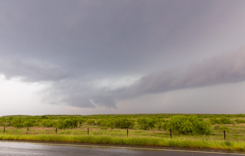 Inflow and Wall Cloud near Mabelle Texas