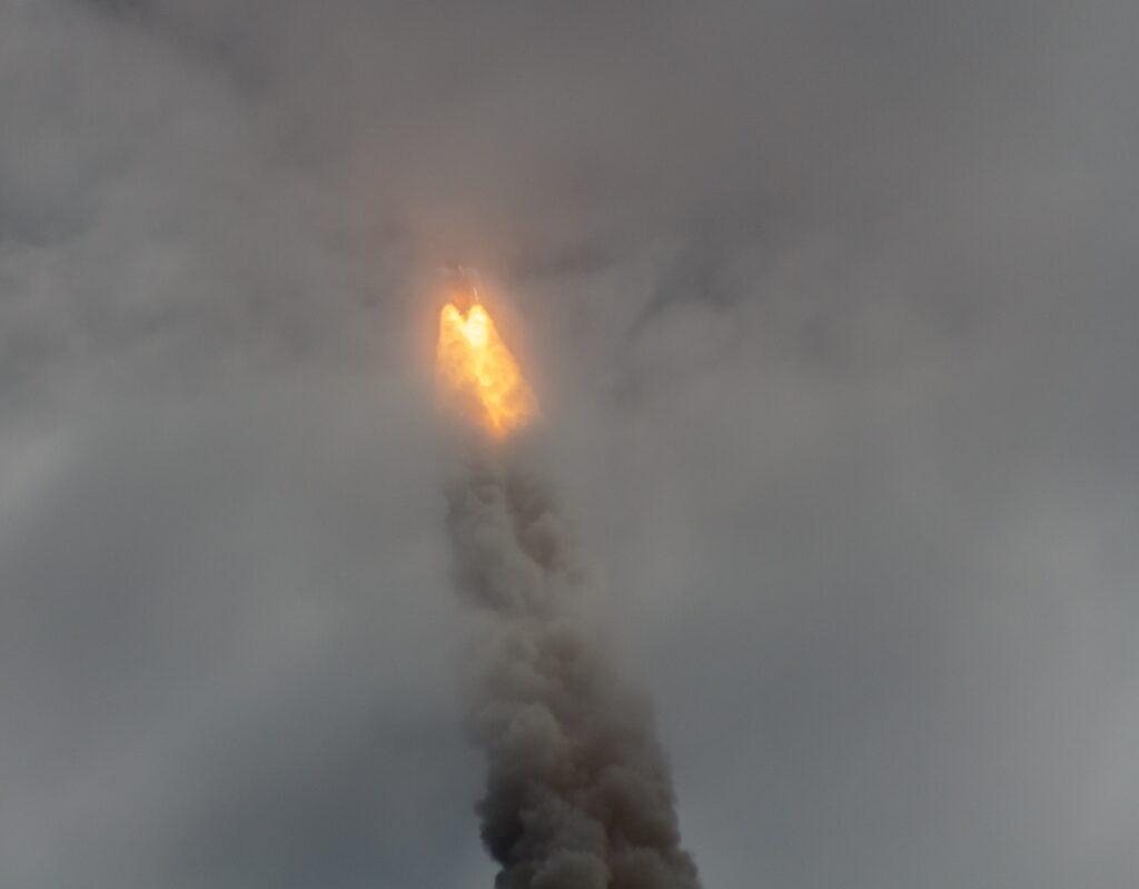 Atlantis Disappears into the Clouds