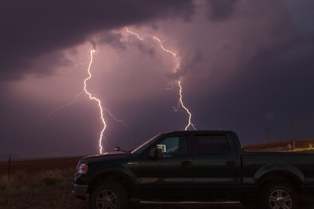 Lightning strikes my truck