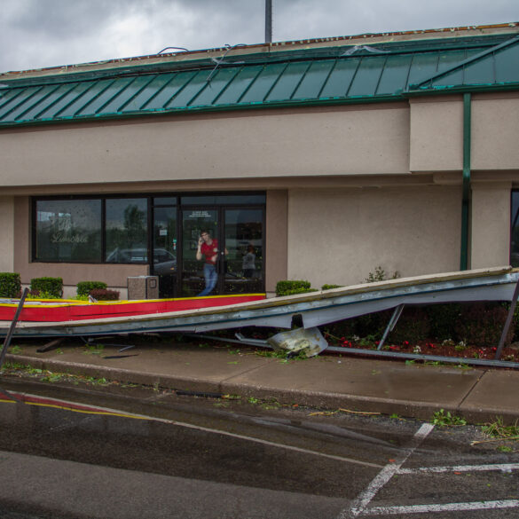 Norman, Oklahoma Tornado Damage at Jason's Deli on April 13, 2012