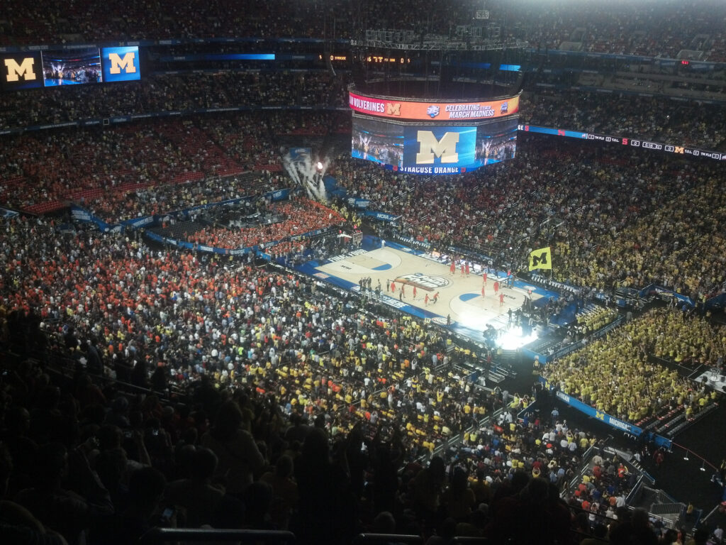 Michigan taking the floor