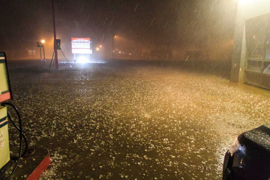 Hail in Knox City