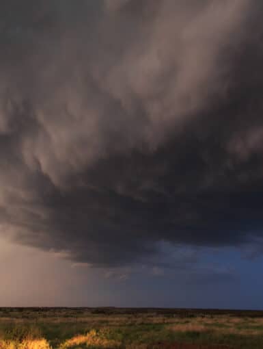Thunderstorm in Texas in June 2016
