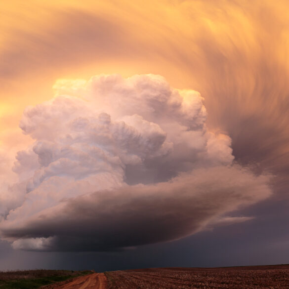 Supercell near Protection Kansas on April 15, 2017