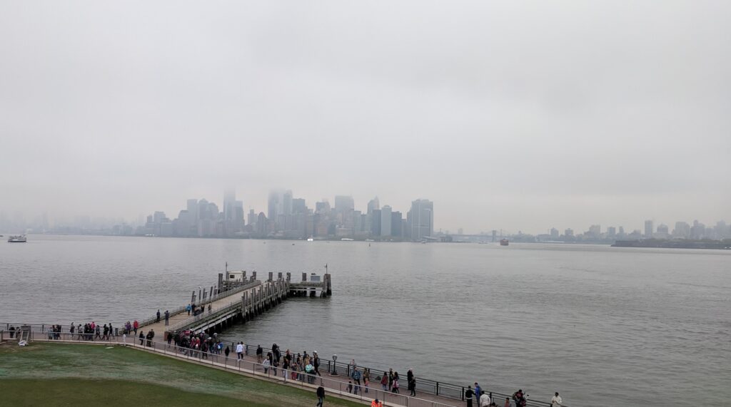 New York Skyline from Statue of Liberty