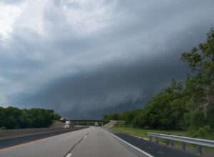 Shelf Cloud along the Kansas Turnpike