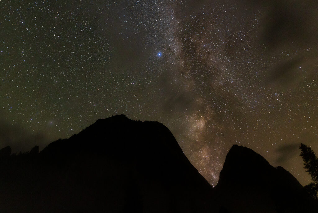 Night Sky over Cathedral Rocks