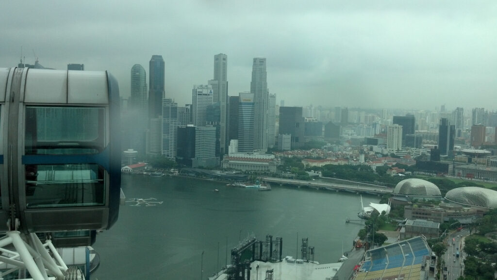 Atop Singapore Flyer