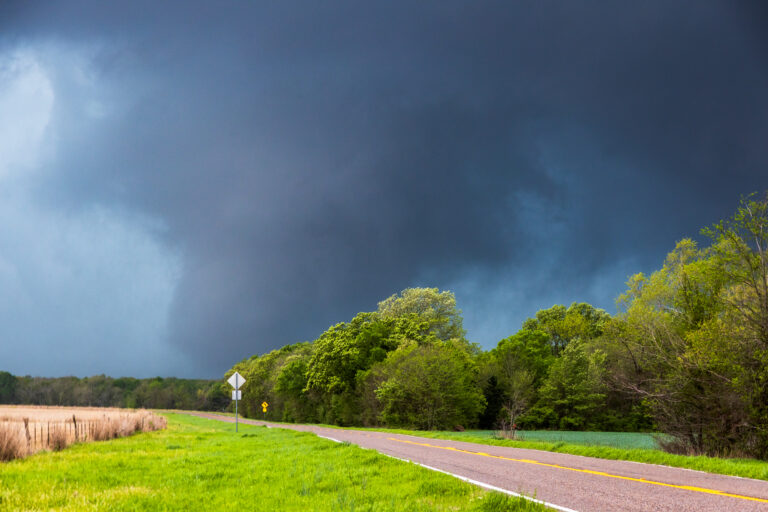 Tornado near Clarksville Texas